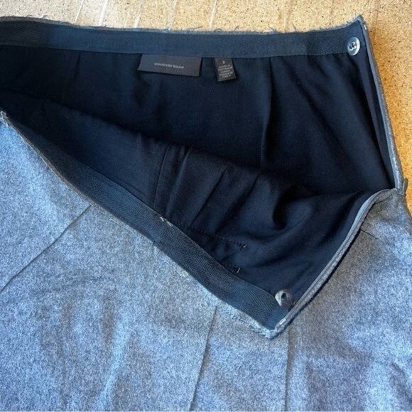 Country Road Womens Asymmetric Wool Blend Skirt Gray Size 8 Mid-Length Stylish C - Picture 6 of 10